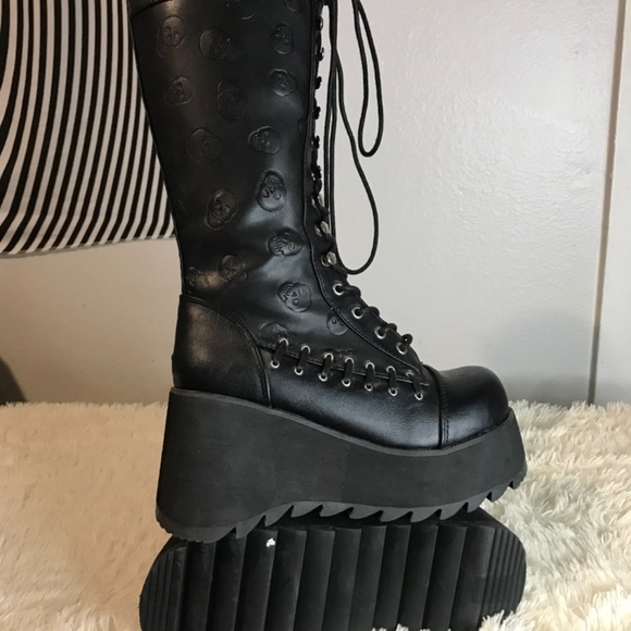 Demonia Women's SCENE-107 Knee High Boot - Picture 6 of 7